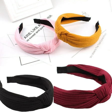 - Women Turban Crochet Twist Knitted Headwrap Headband Winter Warmer Hair Band