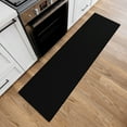 thumbnail image 2 of Ottomanson Hallway Runner Rug Non-Slip Low Pile Stain Resistant, Solid Black, 2'7" x 9', 2 of 13