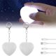 thumbnail image 4 of Guardurnaity Lámpara de mano ABS con forma de corazón, recargable, con sensor y multifuncional, ideal para llaveros. Accesorios de disfraces blanco, 4 of 6