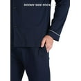 thumbnail image 3 of Men's 100% Cotton Long Button-Down Sleepwear Pajama Set, 3 of 7