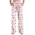thumbnail image 2 of Tnhcen Unisex Casual Lounge Pants with Drawstring Elastic Waist, Valentine Print Side Pocket Pajama Pants for Women Men Sleepwear Soft Knit Comfort Sleep Pants S - 3XL, 2 of 5