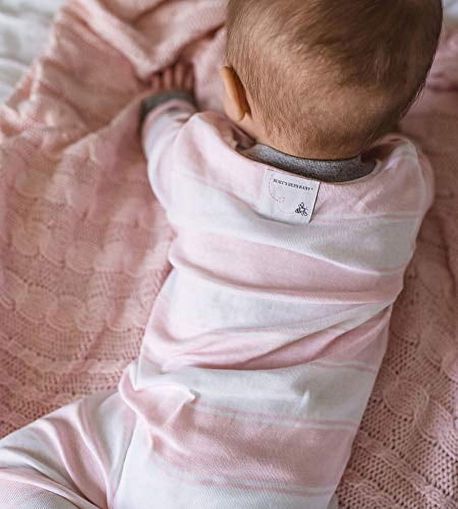 Burt's Bees Baby Organic Cotton Baby Girl One Piece Sleep 'N Play, Sizes Newborn- 6/9 Months
