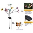 thumbnail image 3 of Solar Butterfly Lights 4 Pack, Warm Light, IP65 Waterproof, Automatic on/off, Wind Swaying, Yard Patio Pathway Decoration, 3 of 7