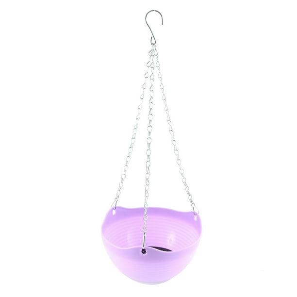 Unique Bargains Plastic Hanging Chain Plant Planter Basket Home Office