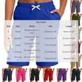 thumbnail image 4 of Summer Pants for Women,Womens Casual Summer Shorts Bermuda Wide Leg Knee Length Elastic Waisted Lightweight Comfy Lounge Short with Pocket, 4 of 7