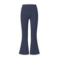 thumbnail image 3 of Chiccall Girls Flare Leggings School Uniform Pants Cotton Breathable Comfy Kids Bell Bottoms Pants Stretchy Casual Clothes for Big Kids, 3 of 7
