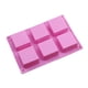 thumbnail image 4 of Advancent Molde rectangular de silicona de grado alimenticio de 6 rejillas para magdalenas, pudín de brownie, molde de silicona para gelatina, bandeja Herramientas y accesorios para hornear Advancent HA6339-00B, 4 of 6