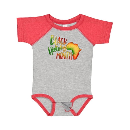 

Inktastic Black History Month Africa in Red Yellow and Green Gift Baby Boy or Baby Girl Bodysuit