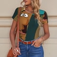thumbnail image 2 of Saiise Scooby-Doo R Women's Bodysuits Crew Neck Round Neck Short Sleeves Slim Fit Casual Basic Extender Bodysuit Daily Jumpsuit T Shirts, 2 of 7