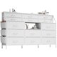 thumbnail image 1 of Yeshouse Cómoda para el dormitorio con 14 cajones, cómoda de 55" W con bolsillo lateral, cómoda de tela y cajones con estantes, marco robusto, tapa de madera, 1 of 9