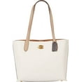 thumbnail image 2 of COACH Womens Color-Block Leather Willow Tote Chalk Multi C0691-B4CAH One Size, 2 of 4