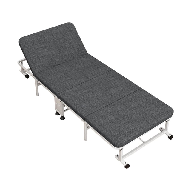 Cama plegable DYNWAVEMX con colchón para siesta 190x28x60cm
