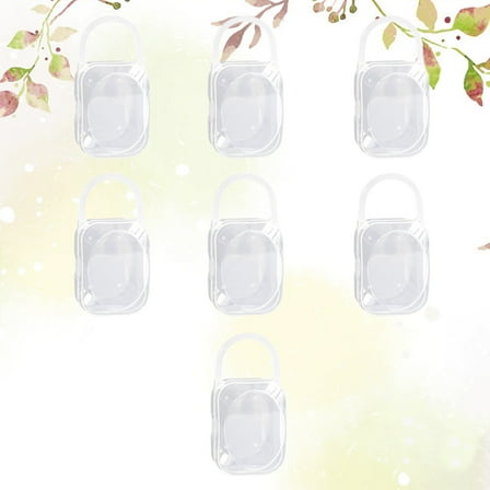 Supvox Pacifier Organizer Plastic White for Parents and Infants