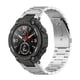 thumbnail image 3 of Correa de reloj de acero inoxidable para Amazfit T-Rex Pro/Amazfit T-Rex (Plata), 3 of 9