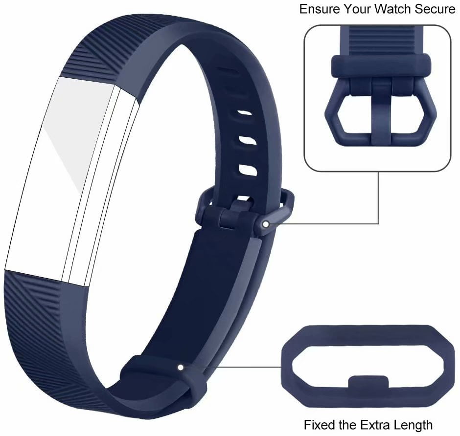 Details about   I-Smile Replacement FitBit Band High Quality Flexible Strap Buckle Closure Blue 