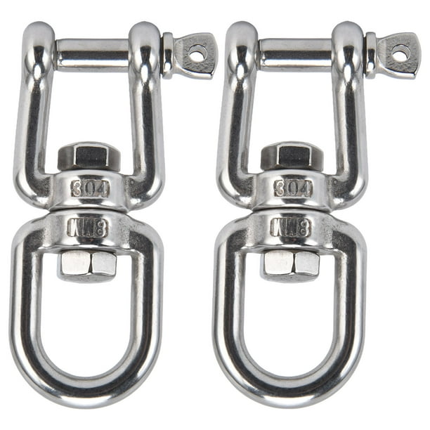 Rotating Ring Snap, Shackle Hook Large Load Bearing 304 Stainless Steel OX  Type For Hammock Chair For Climbing Rope 