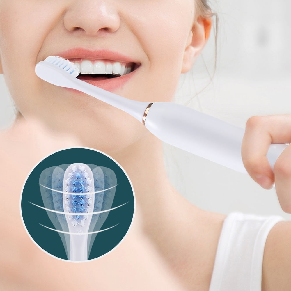 ROMYSE Sonic Electric Toothbrush for Adults and Teen,Rechargeable Travel Toothbrush with 8 Brush Heads & Travel Case, Smart Timer,5 Modes,2-Hour Fast Charge Last 20 Days,Black