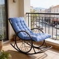thumbnail image 7 of Rocking Chair Cushion with Backrest 18.9x49.2in Thick Seat Cushion for Recliner Folding Chair Chair Pads for Dining Chairs Office by PALIFEUR, 7 of 7