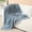 Blue, variant on 50" x 70" Knitted Throw Blanket with Tassels, Soft Acrylic Lightweight Textured Decorative Couch Blanket for Sofa Chair Bed Living Room, No Shedding