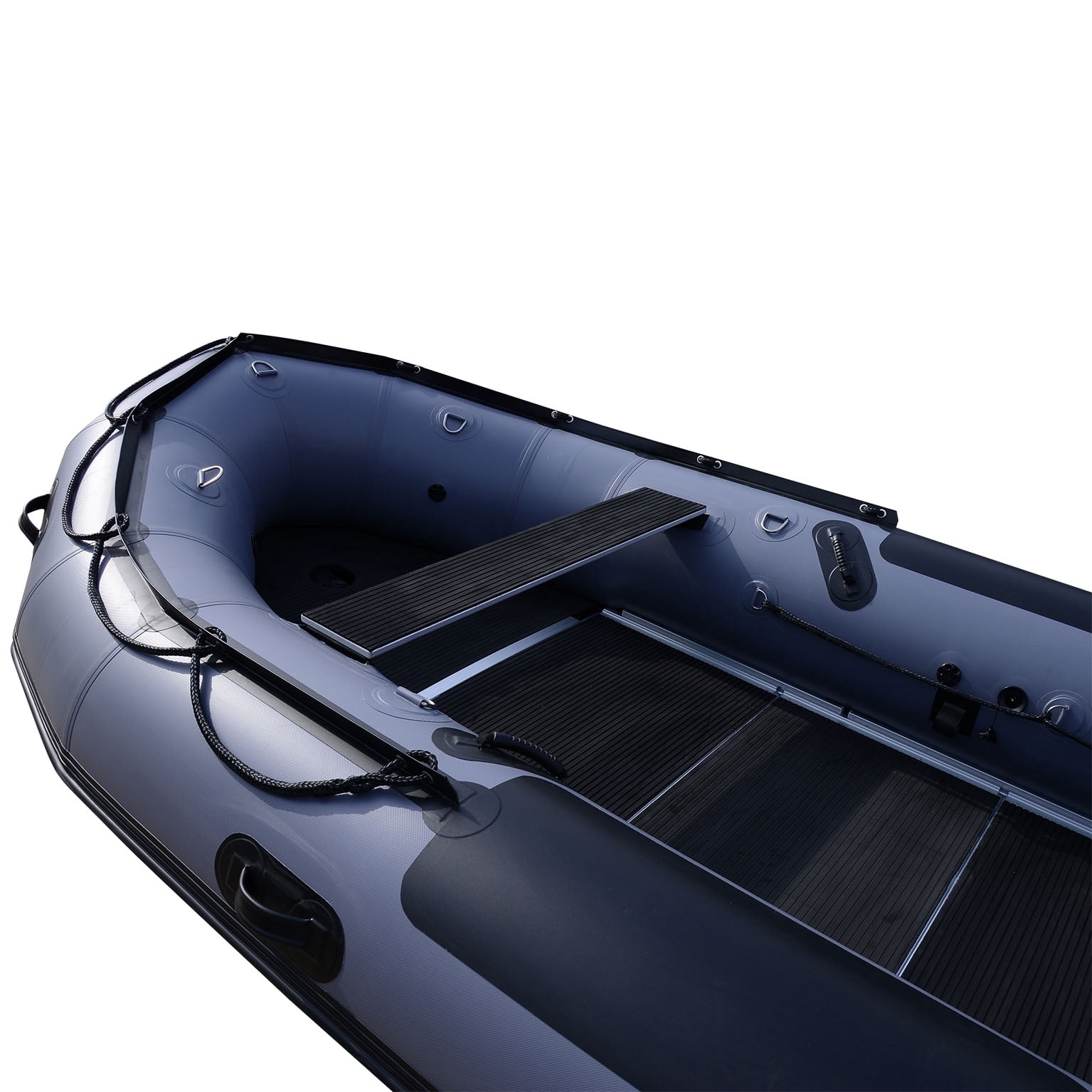 BRIS 1.2mm PVC 14.5 ft Inflatable Boat Inflatable Fishing Pontoon Dinghy Boat