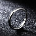 thumbnail image 5 of 3mm Gold/Black/Silver Band Men's Women's Titanium Steel Engagement Ring Size 4-8, 5 of 8