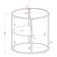 thumbnail image 6 of Furniture of America Adelia 2-Shelf End Table, Gray, 6 of 6
