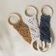thumbnail image 4 of 3 Piezas de Soporte para Toallas de Cocina de Macramé, Soporte para Toallas de Cocina Colgante de Punto de Macramé, Anillo para Toallas de Macramé, 4 of 4