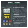 thumbnail image 6 of DY517A Refrigeration Pressure Gauge Set R410A Digital Manifold HVAC Meter Pressure Freon Manometer Temperature Tester ,Easy to Install, 6 of 7