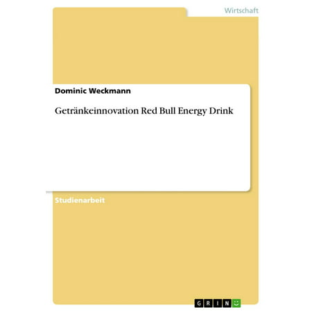 Getränkeinnovation Red Bull Energy Drink - eBook