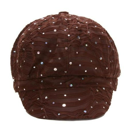 TopHeadwear Glitter Sequin Trim Newsboy Hat