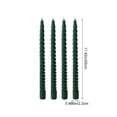 thumbnail image 3 of SLYNSHome 4 Pack Twisted Taper Candles, Unscented Long Thread Candlesticks,Green Decorative Spiral Candles For Wedding Banquet Dinner Table Holiday Indoor Home Decor, 3 of 6