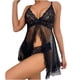 thumbnail image 1 of Mujeres Sexy Perspectiva de encaje Babydoll G-String Tanga Medias Ropa interior Ropa de dormir Pijamas de malla Fridja  nalpqowj12717, 1 of 1