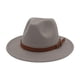 thumbnail image 4 of Sombrero Fedora Yuyangstore Unisex Engrosado Gris claro, 4 of 8