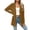 Coffee, variant on Womens Knit Cardigan Open Front Long Sleeve Side Pocket Straight Hem Lightweight Casual Duster Sweater Jacket