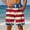 #175-Mint Green, variant on Mens Summer Swim Trunks Fireworks Print Elastic Waist Drawstring With Pocket for Cabana Summer Gift