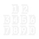 thumbnail image 1 of 2 Sets Letter Molds Individual Number Stencils Sidewalk Number Stencils Home Number Stencils Curbside Number Stencil, 1 of 3