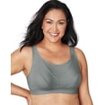 thumbnail image 2 of Women's Playtex US4221 Bounce Control Wire Free Sports Bra (Coolest Grey Heather 42C), 2 of 3