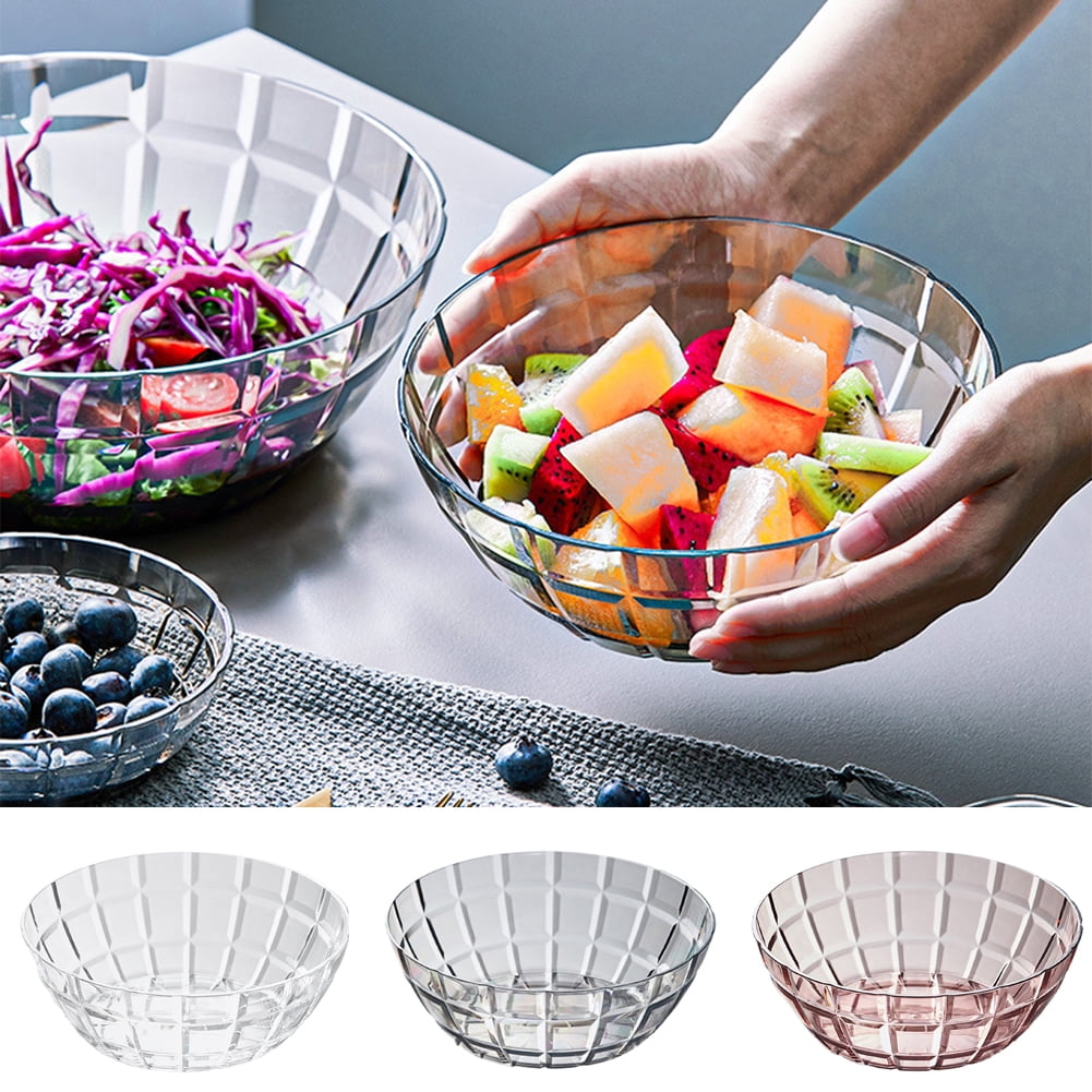 Large Candy Bowls Party Snack Bowls Candy Dish 4Pcs set Clear acrylic mixing bowl set Clear Chip Bowls Salad Serving Containers 