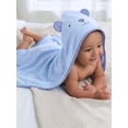 thumbnail image 4 of Gerber Baby Boy Blue Absorbent Hooded Towel, One Size, 4 of 9