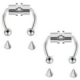 thumbnail image 5 of US 1Pcs Magnetic Septum Nose Ring Stainless Steel Fake Non Piercing Nose Clip, 5 of 5