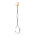 thumbnail image 1 of Soporte para anillo Manos libres 8 mm Clip de anillo Latón Decoración portátil Perchero para joyería de mano, 16 mm, Plata mate Eigraketly HA003787-05, 1 of 6