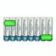 thumbnail image 2 of Pilas Baterías AA Recargables Mitzu 700 mAh Con 8 Piezas NiCd, 2 of 2