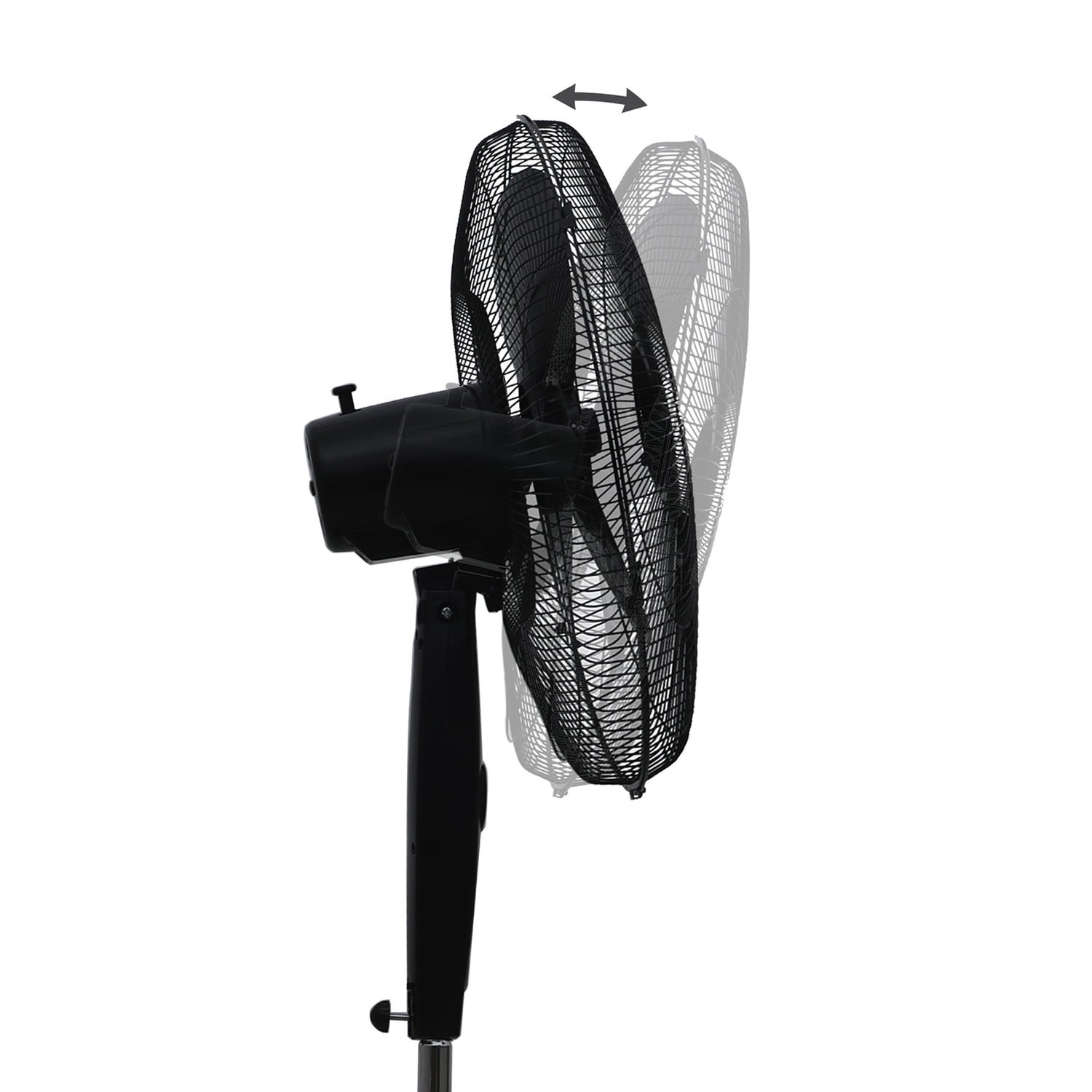BLACK+DECKER 18-In. 3-Speed Oscillating Stand Fan with Remote, BFSR18 (Black)