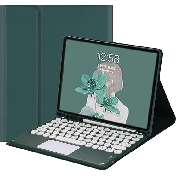 REQO iPad Pro 11 2022 (4th Gen) Case with Keyboard,Touchpad Keyboard Case with Pencil Holder, Wireless Detachable Magnetic Trackpad Keyboard Cover for iPad Pro 11" 4th/3rd/2nd(Teal)