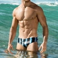 thumbnail image 1 of DPTALR Men Breathable Trunks Pants Beach Stripe Running Swimming Underwear, 1 of 5