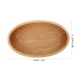 thumbnail image 2 of UEETEK Fruit Tray Boat Shape Wood 1Pack, 2 of 5