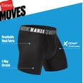 thumbnail image 4 of Hanes Boys Underwear Boxer Briefs, 5-Pack, Moves Breathable Mesh, X-Temp, Black, 4 of 5