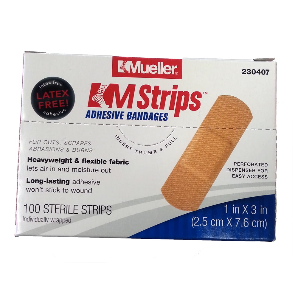 Mueller M Strips Adhesive Bandages - 1' x 3'