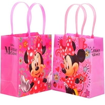 Disney Minnie Mouse Bow 12  Party  Favors Small Goodie Gift Bags 6"