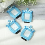 Efavormart 4 Pack | Cute 4" Newborn Baby Boy Blue Clothes Resin Picture ...